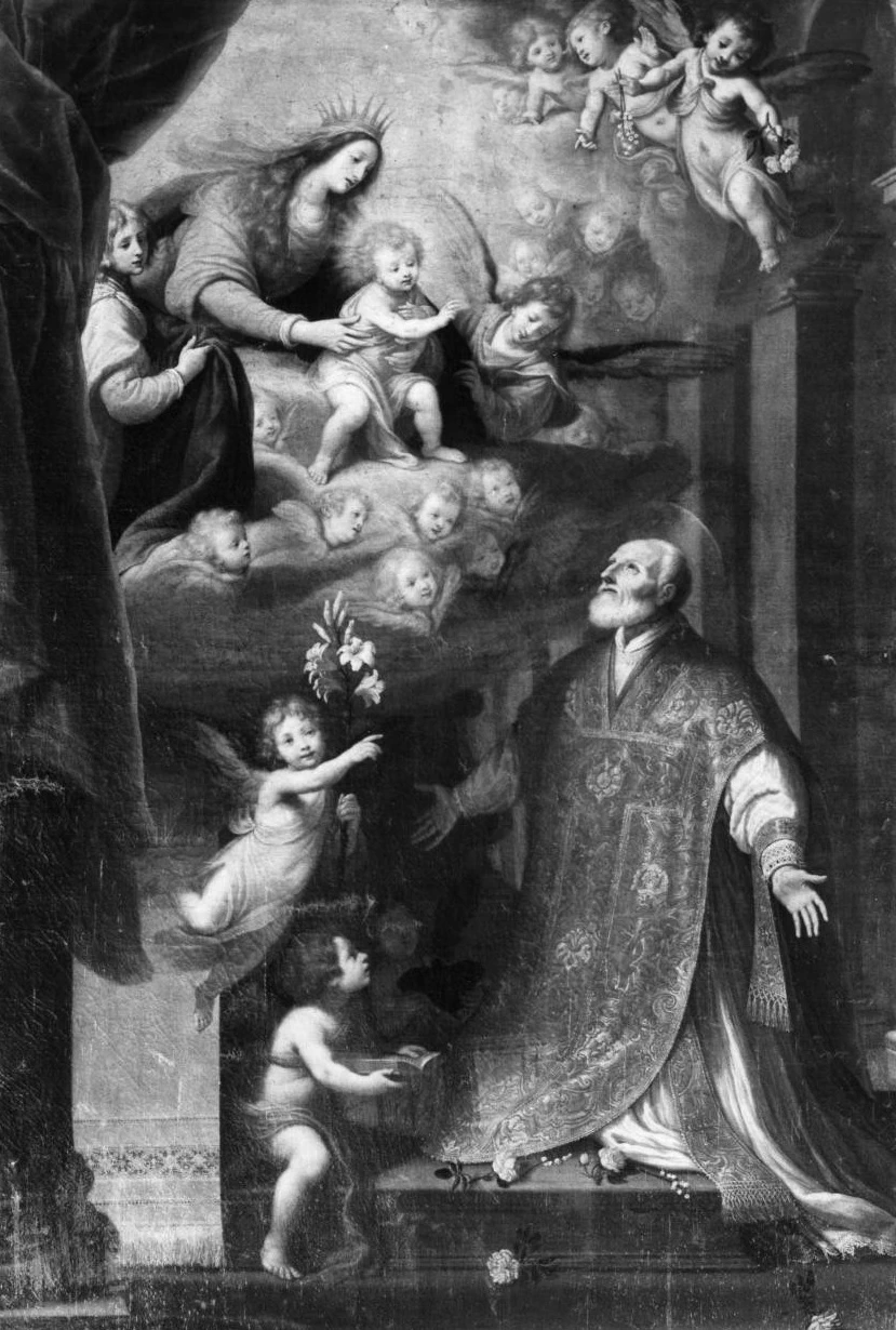 San Filippo Neri ha la visione della Madonna con Bambino - Prato